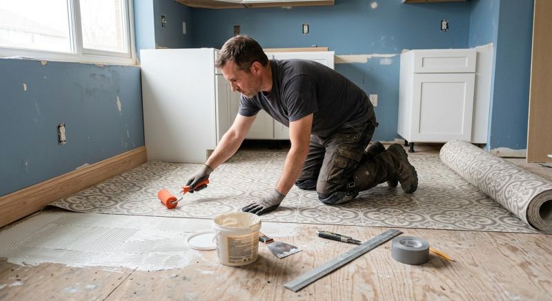 Sheet Linoleum Installation in Weatherford, TX