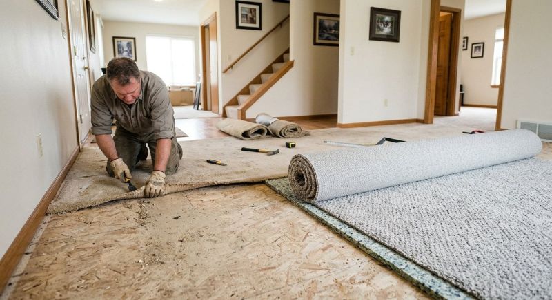 Basement Carpet Replacement in Monmouth County, NJ