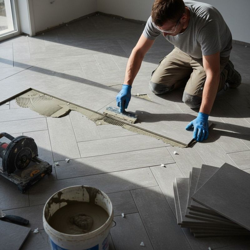 Tile Floor Renovation in Fredericksburg, VA